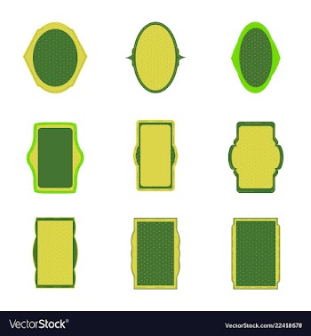 Decorative vintage frames and borders set vector image
