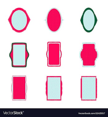 Decorative vintage frames and borders set vector image
