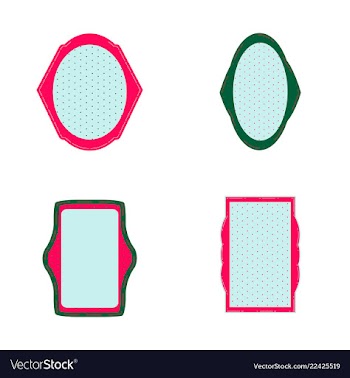 Decorative vintage frames and borders set vector image