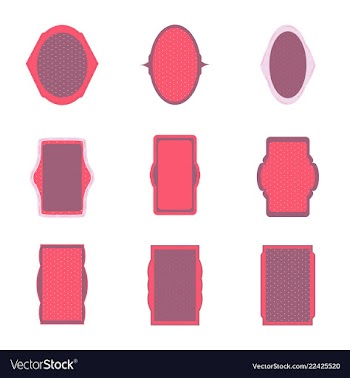 Decorative vintage frames and borders set vector image