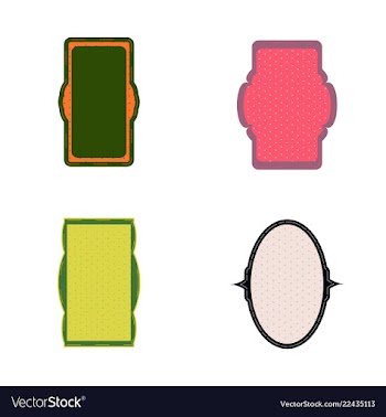 Decorative vintage frames and borders set vector image
