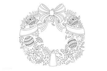 Decorative wreath vector | Free stock vector - 291769