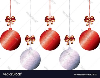 Decorative Xmas Balls8 vector image
