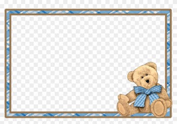 Decoupage - Teddy Bear Frame Png