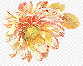 Decoupage, Watercolor Painting, Painting, Flower, Orange PNG