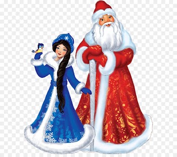 Ded Moroz Snegurochka Santa Claus Snow White Christmas - Santa Claus and Snow White 