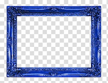 DeDecoraciones s, blue frame transparent background PNG clipart