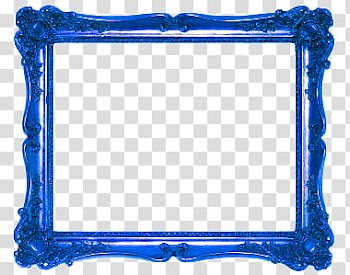 DeDecoraciones s, blue wooden frame transparent background PNG clipart