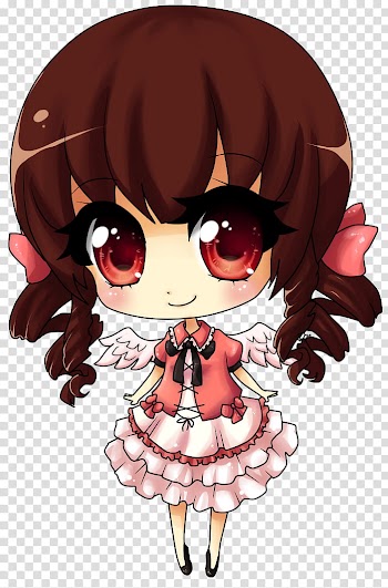 DeDecoraciones s, brown-haired female anime character transparent background PNG clipart
