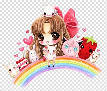 DeDecoraciones s, brown-haired female anime character transparent background PNG clipart