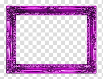 DeDecoraciones s, purple frame border transparent background PNG clipart