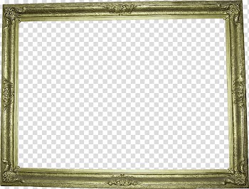 DeDecoraciones s, rectangular gold wooden frame transparent background PNG clipart
