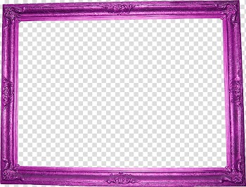 DeDecoraciones s, square purple framed transparent background PNG clipart
