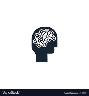 deep learning creative icon from artificial