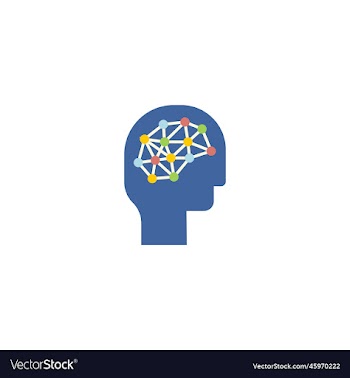 deep learning creative icon from artificial