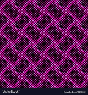 Deep pink geometrical seamless circle pattern vector image