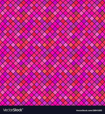 Deep pink geometrical seamless square pattern vector image
