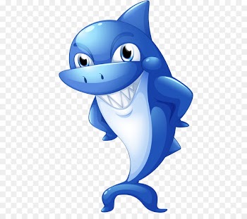 Deep sea creature Clip art - Blue shark 