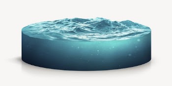 Deep sea cylinder disc collage | Free PSD - rawpixel