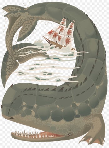 Deep sea Sea monster Illustration - Vector deep sea monster 