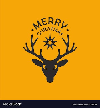 Deer and star vector image
