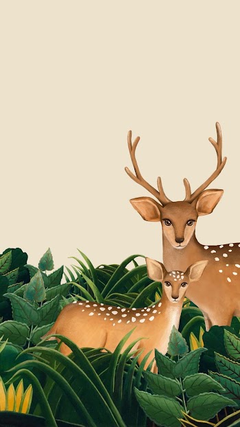 Deer beige iPhone wallpaper, wildlife | Free Photo Illustration - rawpixel