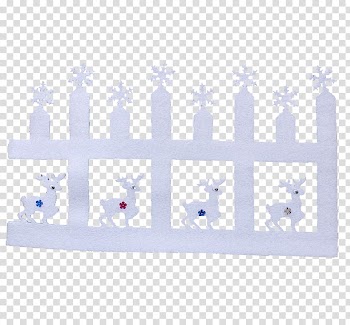 Deer Christmas Elk, Snow white deer fence transparent background PNG clipart