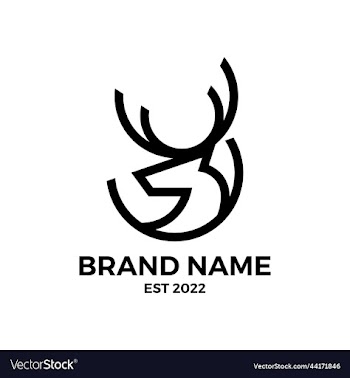 deer circle logo design