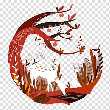 Deer Drawing Cartoon Illustration, Forest deer transparent background PNG clipart