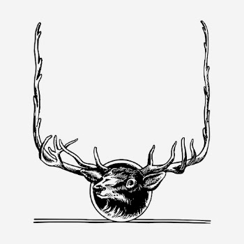 Deer frame illustration. Free public | Free Photo Illustration - rawpixel