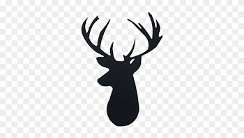 Deer Head Wall Emblem - Deer Head Silhouette Transparent