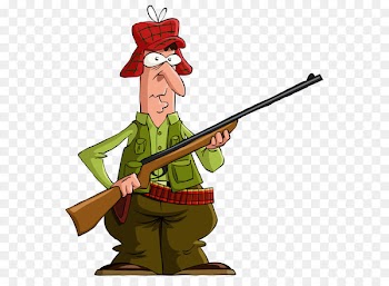 Deer hunting Clip art - Vector gun man 