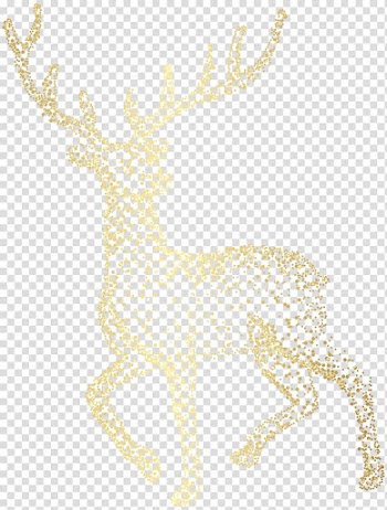 Deer illustration, Reindeer Visual arts Giraffe Antler Pattern, Christmas Deer Ornament transparent background PNG clipart