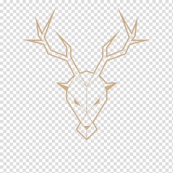 Deer Logo Adobe Illustrator Line, Deer lines Creative transparent background PNG clipart