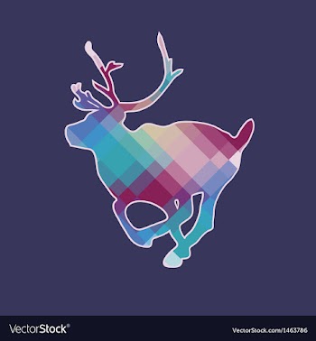  					Deer Ornament vector image														