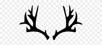 Deer Outline Clipart - Deer Antlers Tattoo Simple