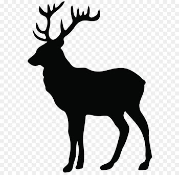 Deer Paper Moose Screen printing Stencil - Stag Silhouette PNG Transparent Clip Art Image 