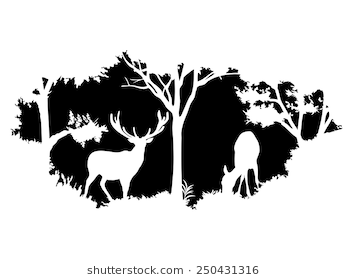 Deer Scene Images, Stock Photos & Vectors | Shutterstock
