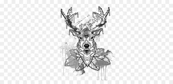 Deer Sleeve tattoo Body art Sticker - Tattoo 