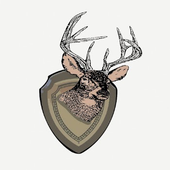 Deer trophy clipart, collage element | Free PSD - rawpixel
