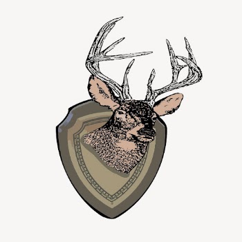 Deer trophy hand drawn, illustration | Free Vector - rawpixel