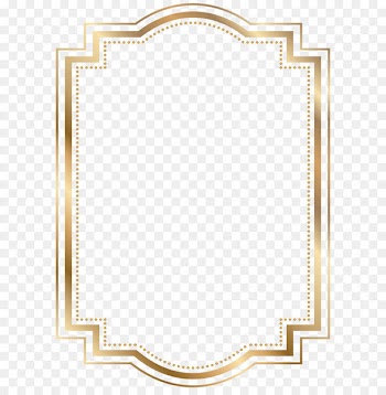 Definition Pattern recognition Dictionary English Pattern - Border Frame Gold Transparent Clip Art 