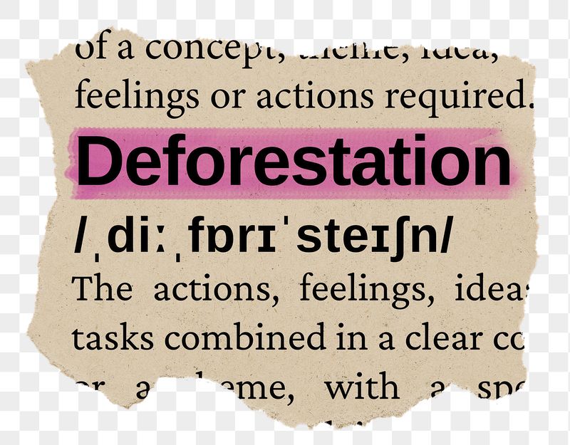 Deforestation png word sticker, torn | Free PNG - rawpixel