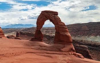 Delicate Arch in Arches National Park in Grand County Utah