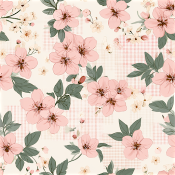 Delicate Cherry Blossom Seamless Pattern