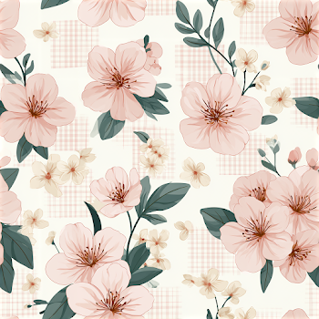 Delicate Cherry Blossom Seamless Pattern