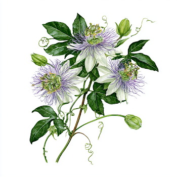 Delicate Climbing Passion Flower Vine