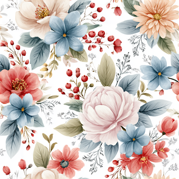 Delicate Floral Seamless Pattern
