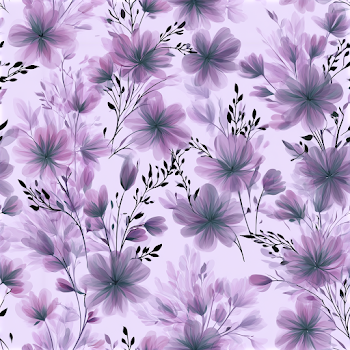 Delicate Floral Seamless Pattern in Lavender
