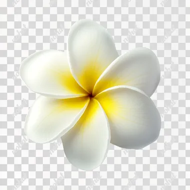 Delicate Frangipani Blossom: A Study in Floral Elegance Delicate Frangipani Blossom: A Study in Floral Elegance